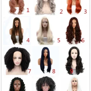 Stocked - Lace front fibre wigs